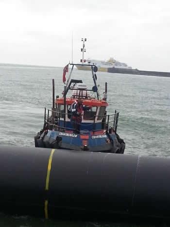 Cutts Marine were contracted to assist with towage 