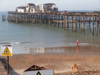 Cutts Marine has been asked again to attend Hastings pier